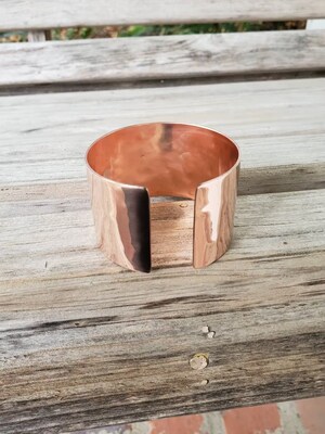 Cold Worked Hammered Copper Cuff Bracelet | Customized Bracelet | Gypsy Bracelet | Ethnic Bracelet | Boho Bracelet | Polished Copper Cuff - image5